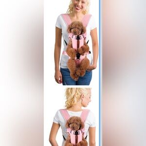 Pet Dog Carrier/travel backpack size XL like new in pink.